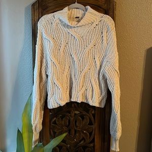 Free People Cable Knit Sweater